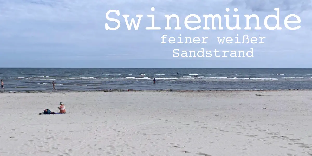 Swinemünde Strand - feiner weißer Sand